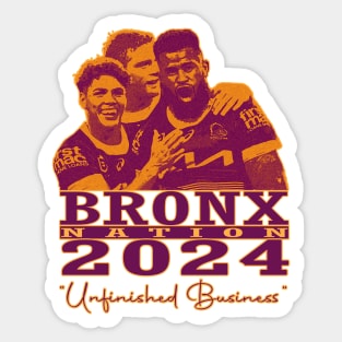 Brisbane Broncos - BROX NATION 2024 'UNFINISHED BUSINESS' Sticker